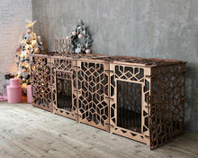 Load image into Gallery viewer, Luxury Large Double Dog Kennel